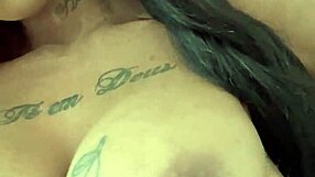Amateur with a good nipple tease while smoking a joint