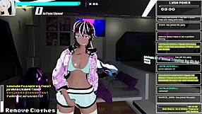 Athena’s solo play in 3D virtual reality on Chaturbate