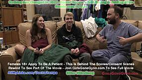 Pregnant Clov's gyno exam turns into a steamy experience
