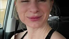 Housewife gets a hot and steamy romp in the car after a workout at the gym