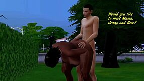 A hot and steamy 4 woman encounter in The Sims 4 Forrist Hump parody