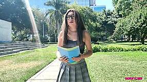 Petite Peruvian teen Briella Merquezes' wild animal rescue charity visit