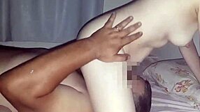 Wife loves to sit on her husband's face and masturbate