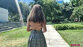 Petite Peruvian teen Briella Merquezes' wild animal rescue charity visit
