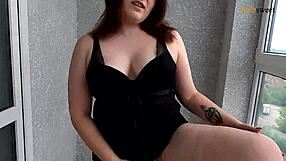 Joi mistress teases with big tits and cunilingus for the cuckold