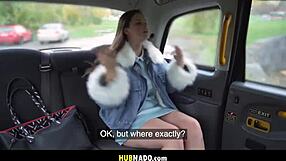 Thick 20yo babe Taylee Wood craves huge cock in taxi ride.