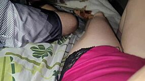 Stepdaughter seduces father in his bedroom for a hot intimate experience