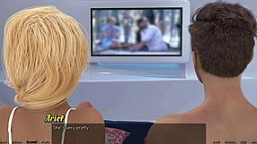 3D video of a blonde virgin’s first-time experience in the 58th episode of Stranded in Space