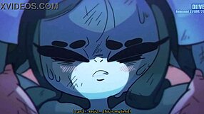 hentai animation featuring intense tribbing scenes in a lesbian cartoon compilation