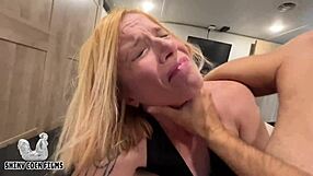 One night stand turns into a disaster with a curvaceous woman, big tits, and a blowjob