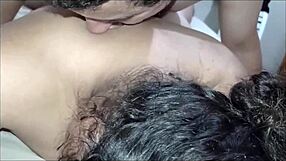 Stepmother's big natural tits and dripping pussy get me off