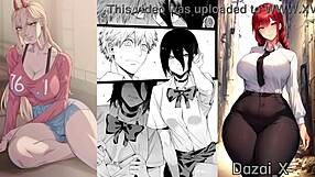 Makima and Deni in Chainsaw Man hentai