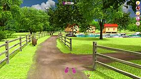 Visual novel walkthrough with hot anime babes