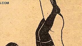 The erotic alphabet in cartoon style