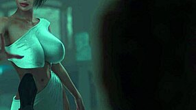 Big tits and hard cock in Santa County anime
