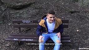 Czech Hunter 521 - Euro Twink Sucking and Fucking Outdoors for Cash, So Hot!