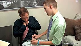Gay boys having fun with hunk Dylan Chambers
