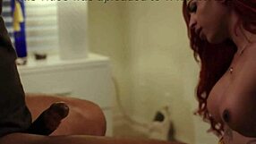Wow! Kinky Redhead Tranny Rubi Maxim Rides BBC Bare and Hard!