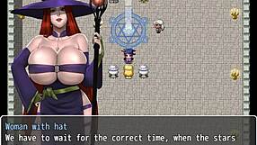 Beautiful 3D animation of a sexy MILF and witch in a visual novel-style hentai
