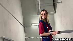 Gay football hooligans in rough anal action at Barcelona