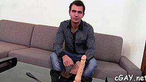 Big gay cock gets a deep throat rootin'