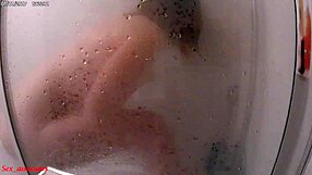 Hidden cam in the shower: amateur sex with strangers