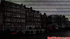 Hooker gets jizzed on in Amsterdam