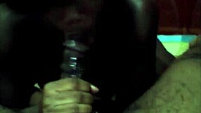 Black teen gives a deepthroat blowjob without pause