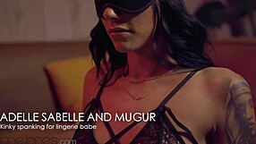 Dane Jones and Adelle Sabelle in hot lingerie scene