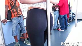 POV video of a rough fuck with a free blowjob