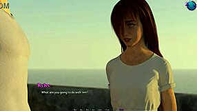 Date shy sexy girl in 3D animated game