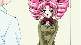 Anime teen gets roughly pounded in her tight pussy by huge cock