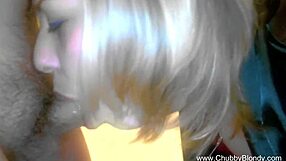 A blonde amateur enjoys a hardcore session and swallows the semen