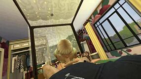 POV experience with alternative couple in cartoon porn video