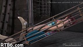 Bondage and discipline with a latex fetish couple in rough sex scenes