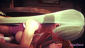 Seven Deadly Sins Hentai 3D - Elizabeth Liones SUCKS and GETS POUNDED