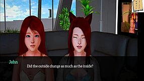 Adult visual novel walkthrough: My new family 184
