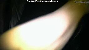 Amateur couple has rough sex in public place