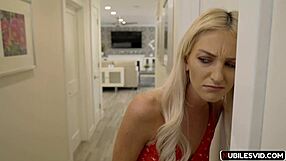 Blonde bombshell gets her pussy pounded in HD