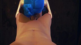 3D League of Legends hentai with Jinx POV blowjob