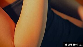 Close up and personal with a horny teen's solo session