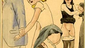 Erotic cartoon from the good old days