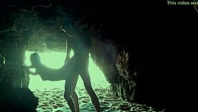 Amateur couple’s adventurous sex in a secluded cave at the beach
