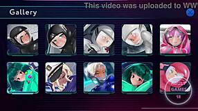 Sakura and the other girls in animated porn game