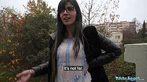 Public toilet action with a Pakistani woman and a big cock
