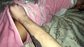 Step sister gets her first anal scene with ball licking and cock worship