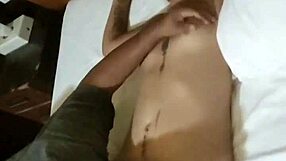 A hot homemade video of a wife getting oral sex from a friend while her husband films it