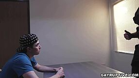Gay police officer gets humiliated and fucked hard