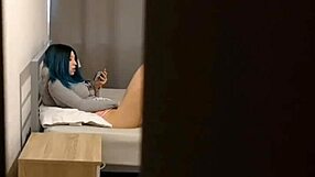 Step-sister comes across me in the closet and we have sex