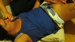 Intense anal fingering leads to a huge, messy orgasm
